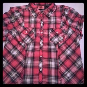 Size L, Harley-Davidson Women's Pink Label Snap S